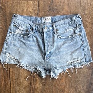 Agolde Parker Distressed Jean Shorts 29